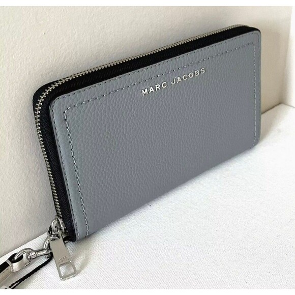 New Marc Jacobs Groove Zip Around Continental Wallet Leather Marshmallow Multi - Picture 2 of 4